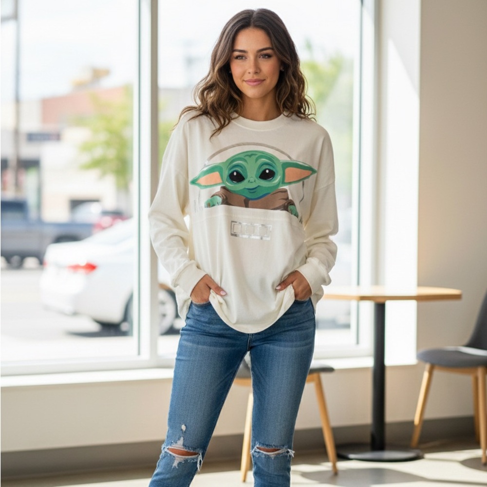 Disney Grogu The Child Bounty Baby Yoda Star Wars Spirit Jersey Adults S